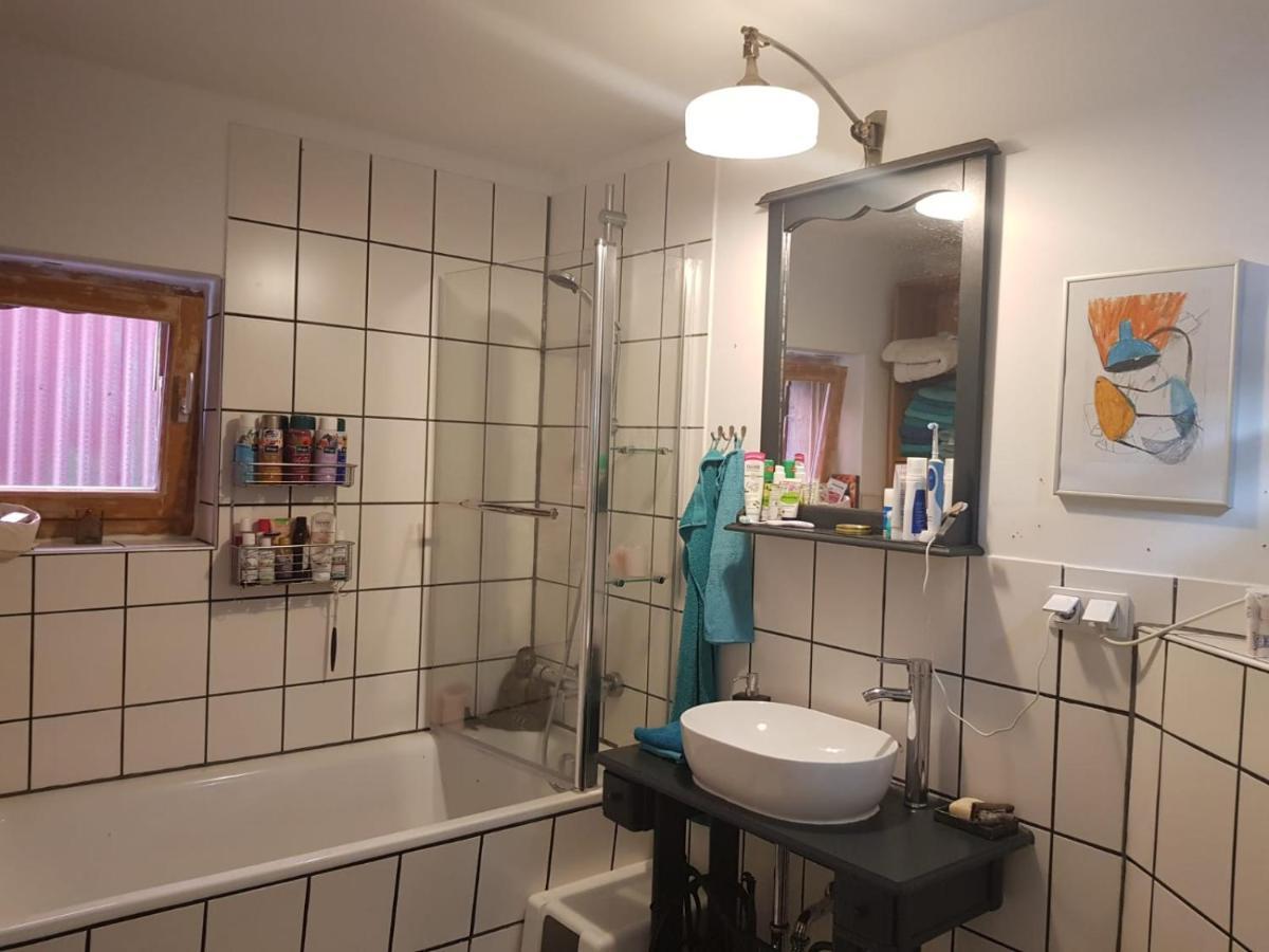 Aeltestes Haus In Quentel - Ferienwohnung 2 Mit Dachterrasse Hessisch Lichtenau Luaran gambar