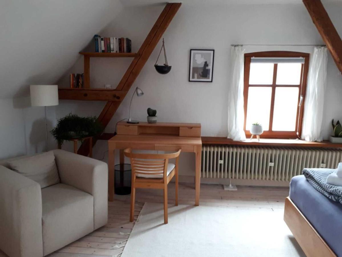 Aeltestes Haus In Quentel - Ferienwohnung 2 Mit Dachterrasse Hessisch Lichtenau Luaran gambar