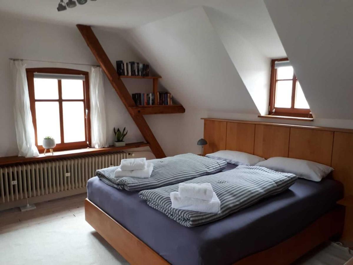 Aeltestes Haus In Quentel - Ferienwohnung 2 Mit Dachterrasse Hessisch Lichtenau Luaran gambar