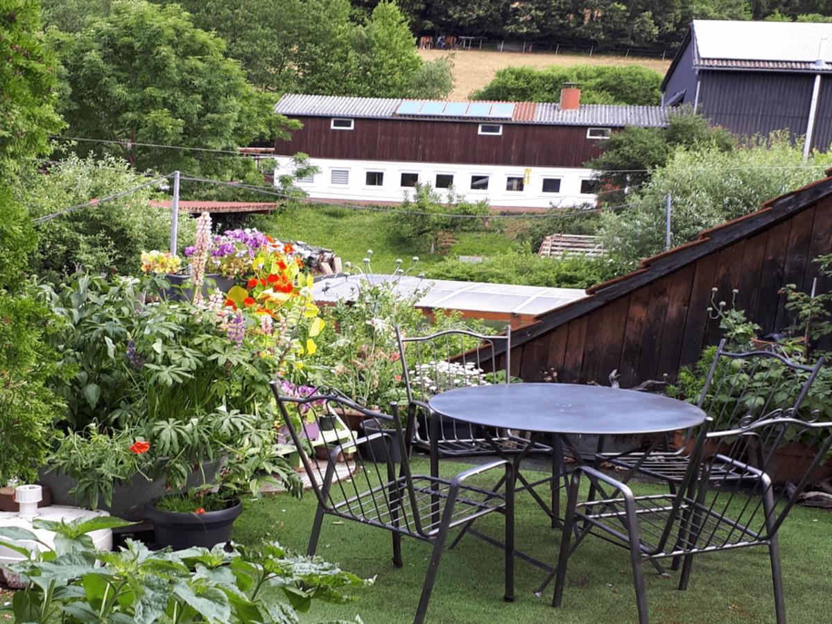 Aeltestes Haus In Quentel - Ferienwohnung 2 Mit Dachterrasse Hessisch Lichtenau Luaran gambar